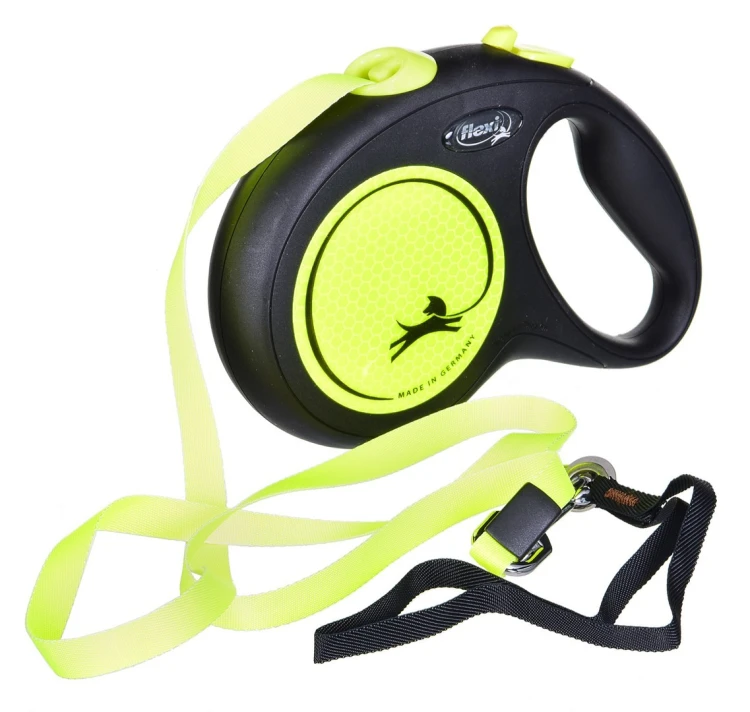 FLEXI New Neon - smycz automatyczna - L: 5m