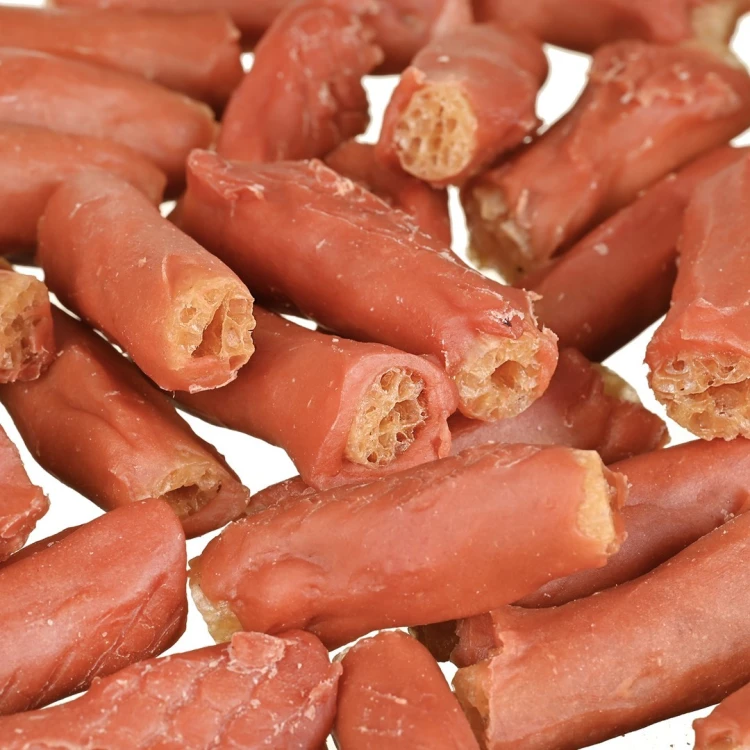 PETITTO Rurki ryżowe z łososiem dla psa 500g
