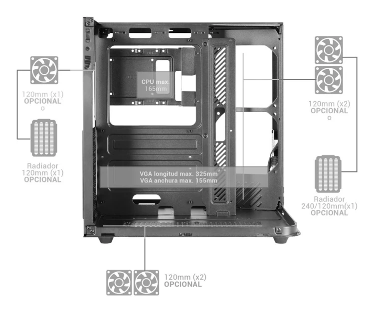 TACENS MARS MC-INFINIOLITE ATX-obudowa