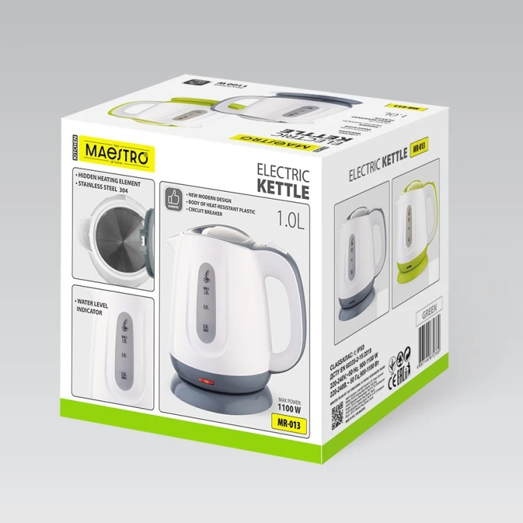 Czajnik elektryczny 1100W MR-013-GREEN MAESTRO