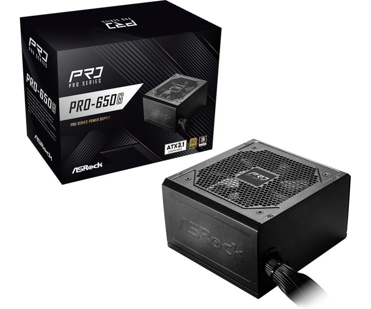 Zasilacz ASRock PRO-650G 650W 80 PLUS Gold