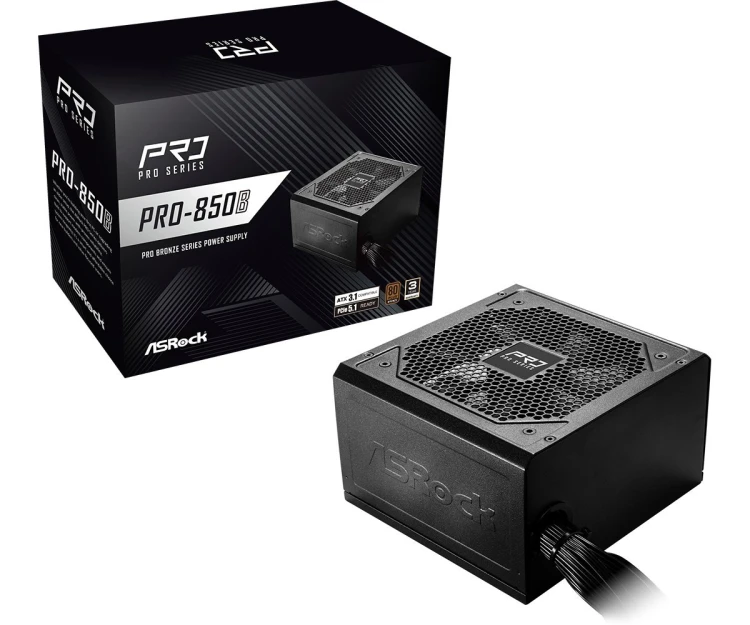 Zasilacz ASRock PRO-850B 850W 80 PLUS Bronze