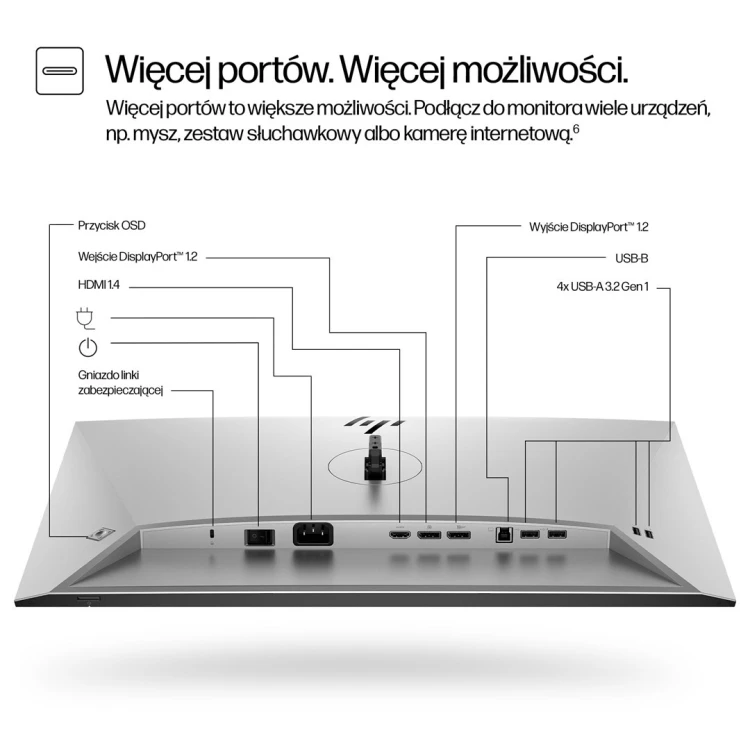 MONITOR HP LED 23,8”S7 Pro 724pf (8X530AA) 100Hz
