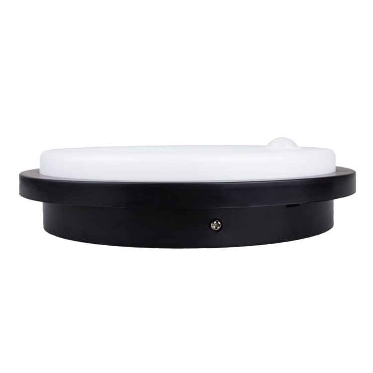 MACLEAN LAMPA LED Z CZUJNIKIEM RUCHU, CZUJNIK PIR, KOLOR CZARNY, 10W, IP65, 1000LM, BARWA NEUTRALNA MCE525 B