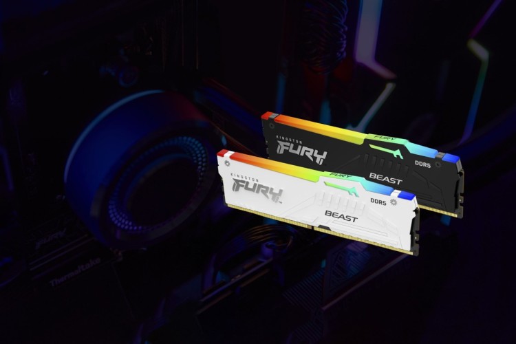 KINGSTON DDR5 128GB 5600MT/s CL40 DIMM KITx2 FURY Beast RGB