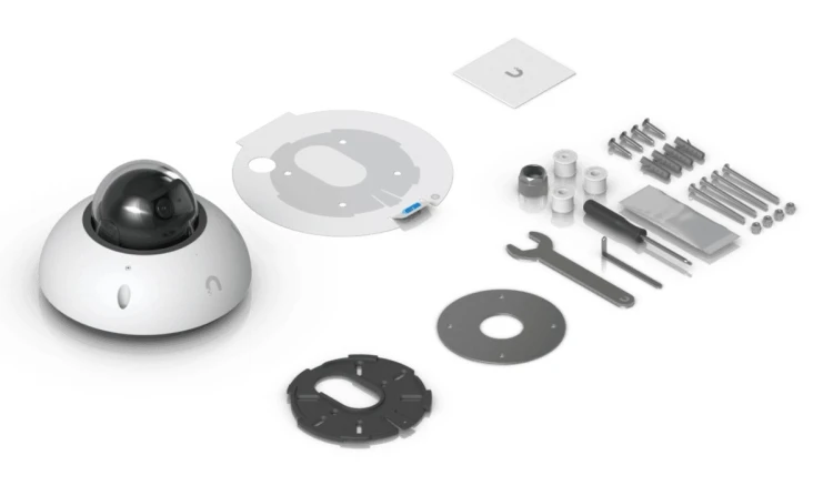Kamera Ubiquti UniFi G6 Dome White (UVC-G6-Dome-W) 8MP 3840 x 2160 (16:9) IP66 IK10 9,25W