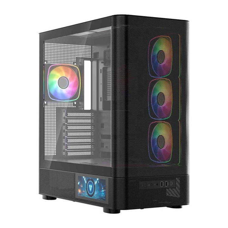 MODECOM OBUDOWA VOLCANO AQ 400 ARGB MIDI CZARNA