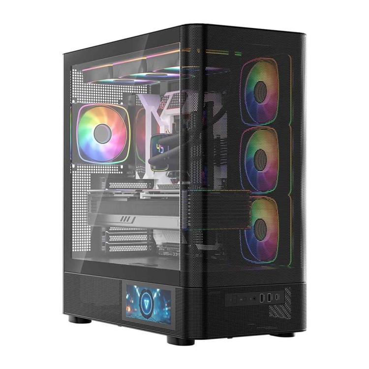 MODECOM OBUDOWA VOLCANO AQ 400 ARGB MIDI CZARNA