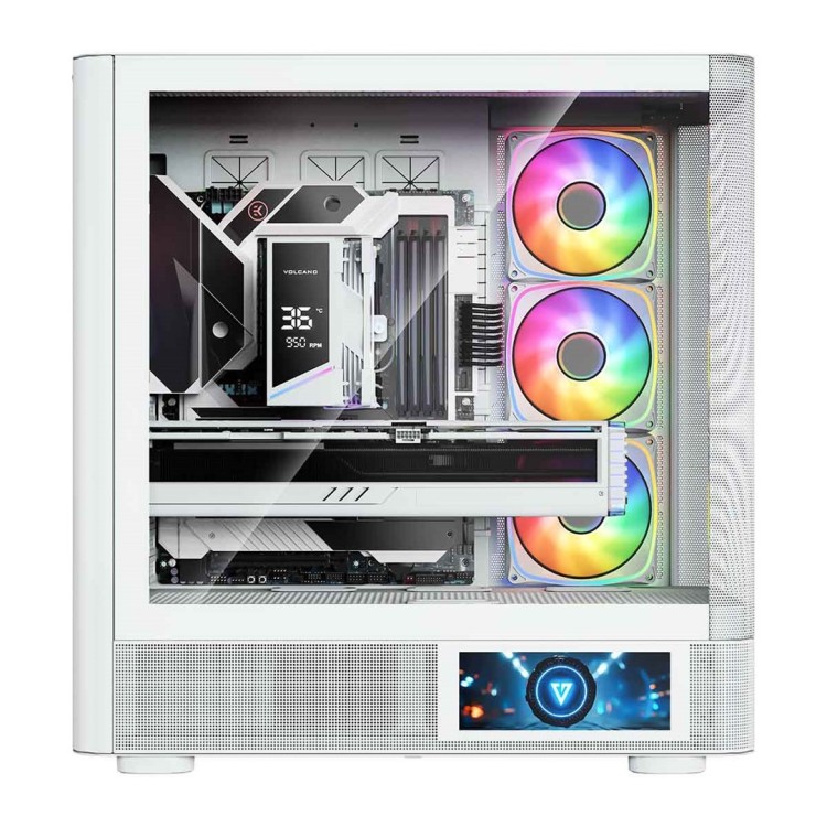 MODECOM OBUDOWA VOLCANO AQ 400 ARGB MIDI BIAŁA