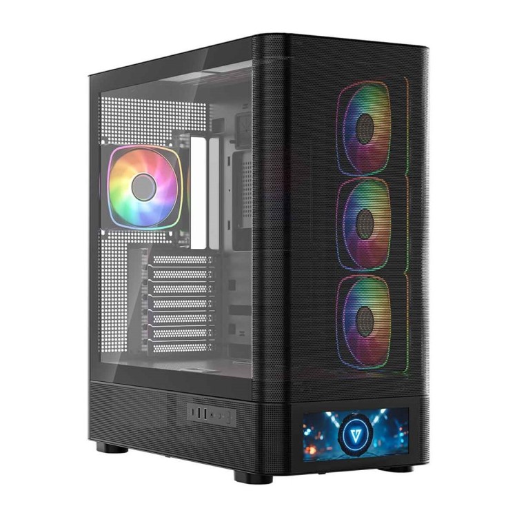 MODECOM OBUDOWA VOLCANO AQ 500 ARGB MIDI CZARNA