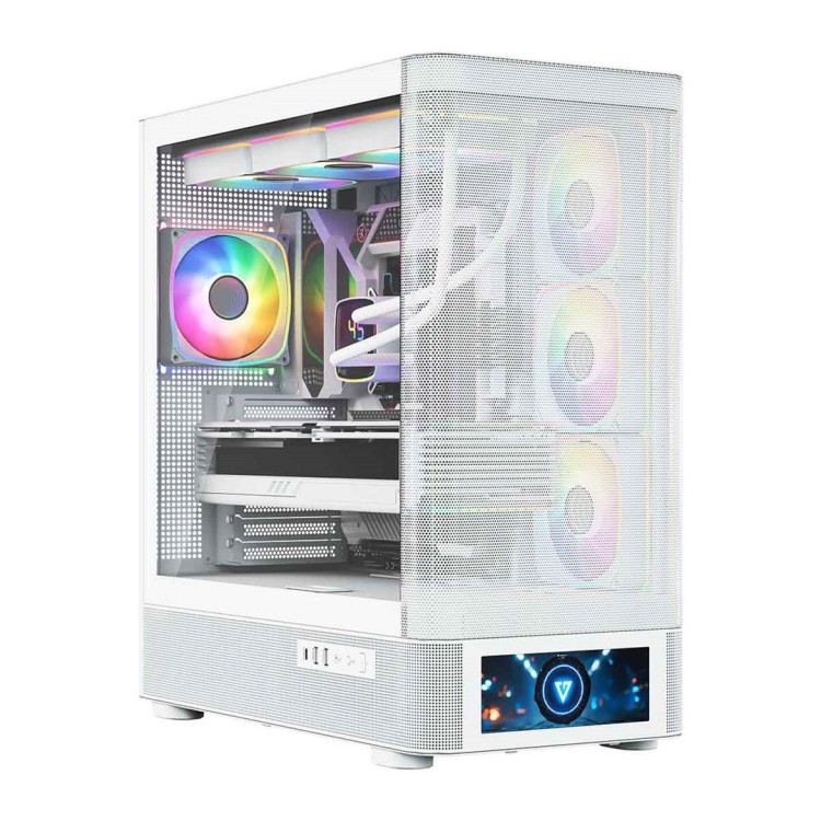 MODECOM OBUDOWA VOLCANO AQ 500 ARGB MIDI BIAŁA