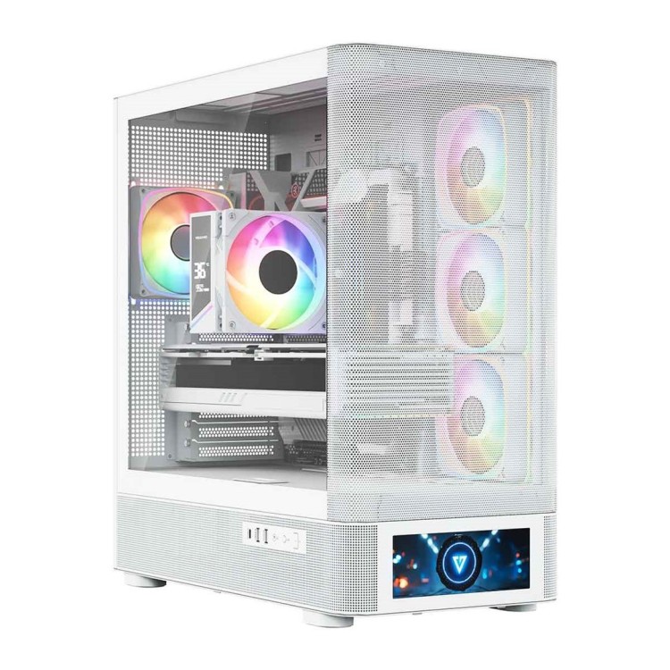MODECOM OBUDOWA VOLCANO AQ 500 ARGB MIDI BIAŁA