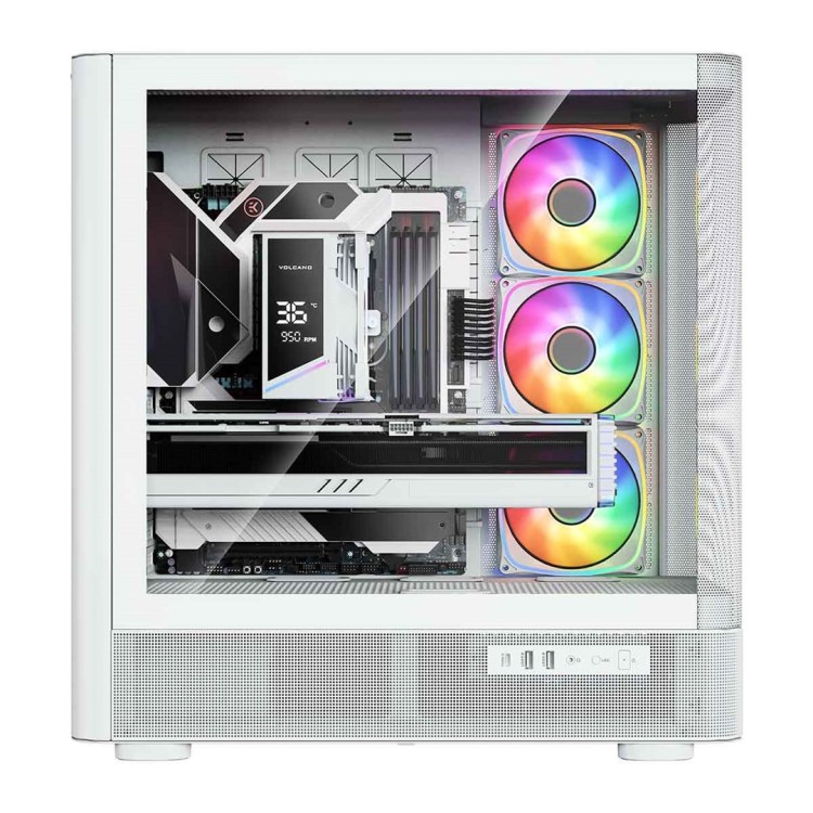 MODECOM OBUDOWA VOLCANO AQ 500 ARGB MIDI BIAŁA