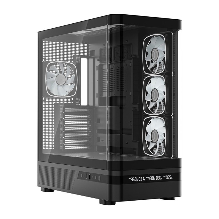 MODECOM OBUDOWA VOLCANO AQ 200 ARGB MIDI CZARNA
