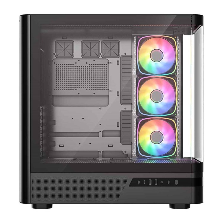 MODECOM OBUDOWA VOLCANO AQ 200 ARGB MIDI CZARNA