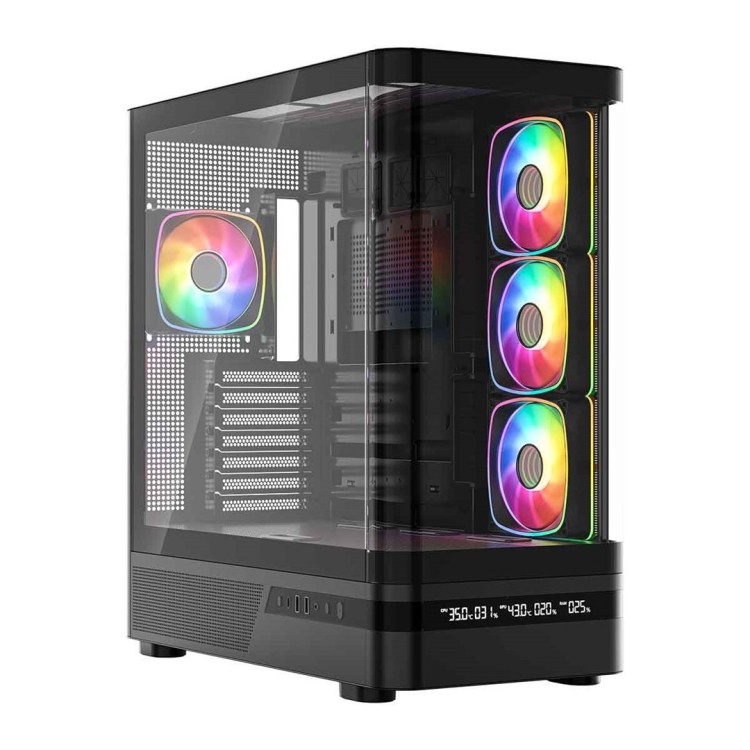 MODECOM OBUDOWA VOLCANO AQ 200 ARGB MIDI CZARNA
