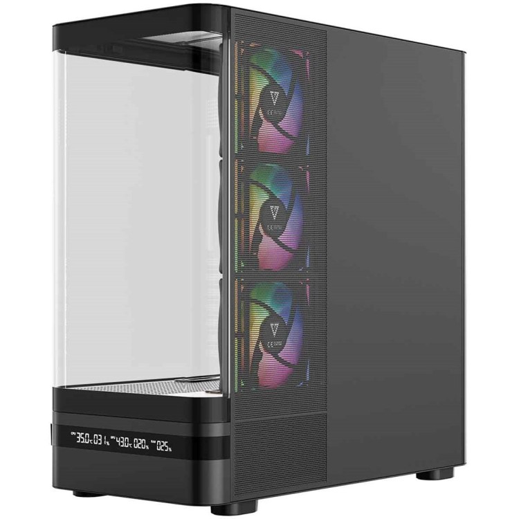 MODECOM OBUDOWA VOLCANO AQ 200 ARGB MIDI CZARNA
