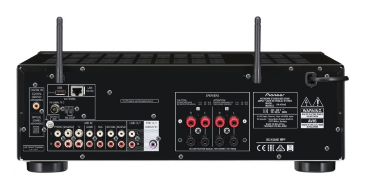 Amplituner Stereo Pioneer SX-N30-AE-S Silver