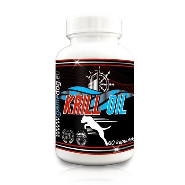 Game Dog Krill Oil Kwasy Omega-3 Suplement dla psów 60 kapsułek