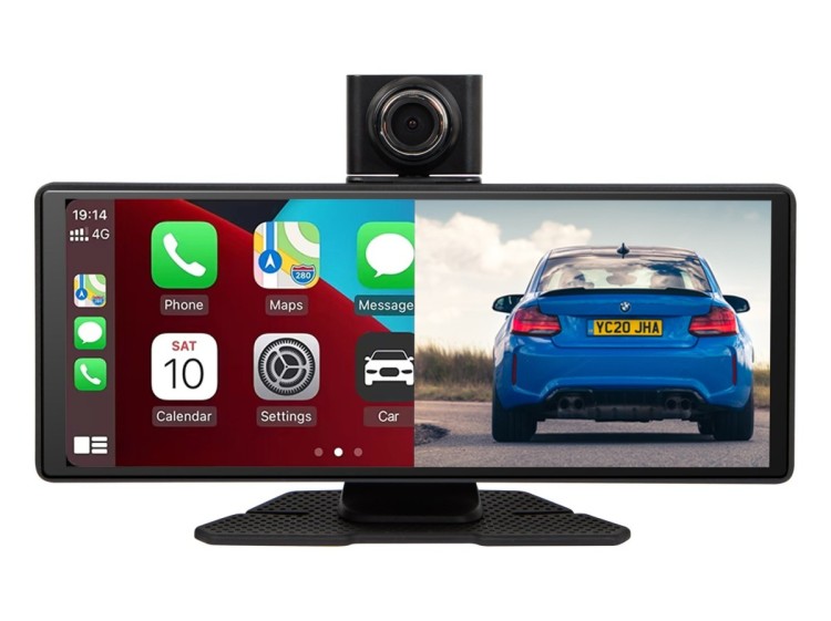 STACJA MULTIMEDIALNA BEZPRZEWODOWA CARPLAY5.0 BLOW Z WIDEOREJESTRATOREM I KAMERĄ COFANIA
