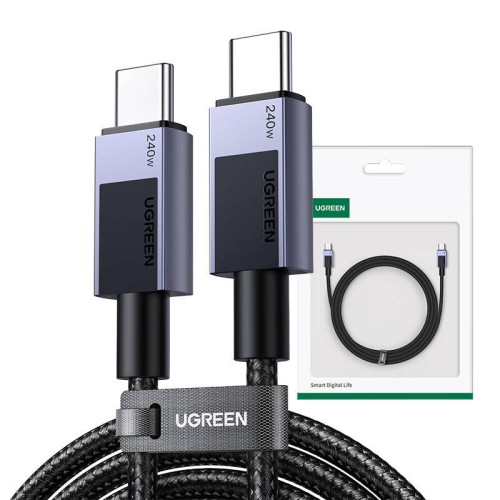 Kabel USB-C do USB-C Ugreen L513, 240W PD (szary) 2m
