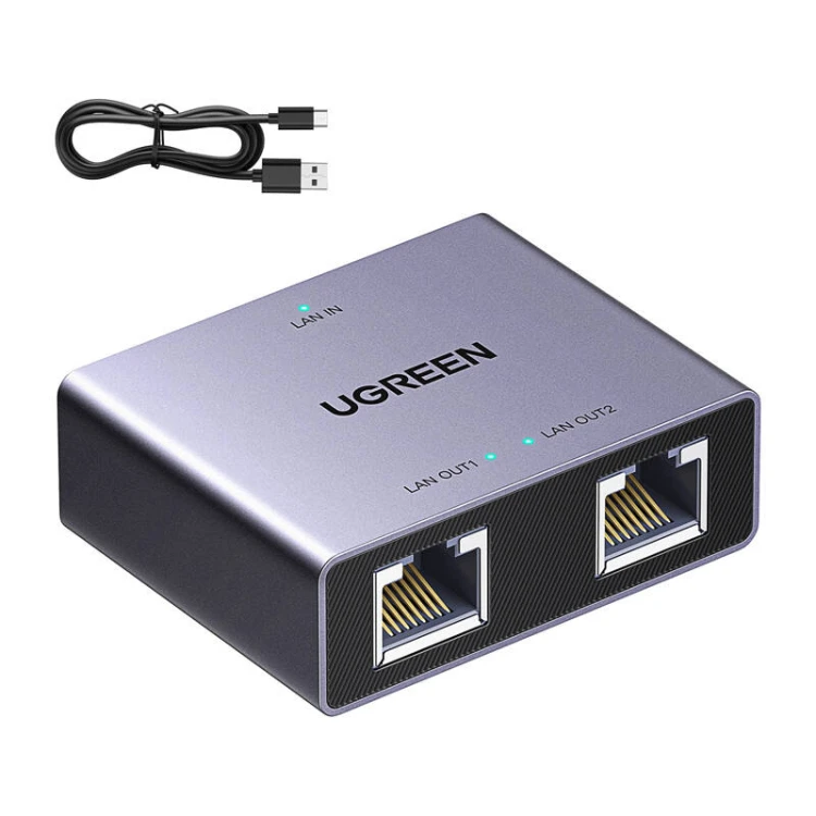 Adapter Ethernet UGREEN NW301 RJ45 1x2