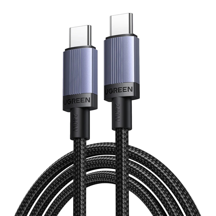 Kabel UGREEN L532 USB-C-USB-C 1m 240W (szary)