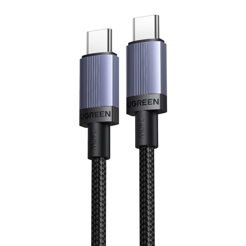 Kabel UGREEN L528 USB-C-USB-C 0.5m 100W (szary)