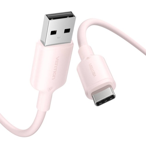 Kabel VENTION CTQPH USB-A-USB-C 2m 3A (różowy)