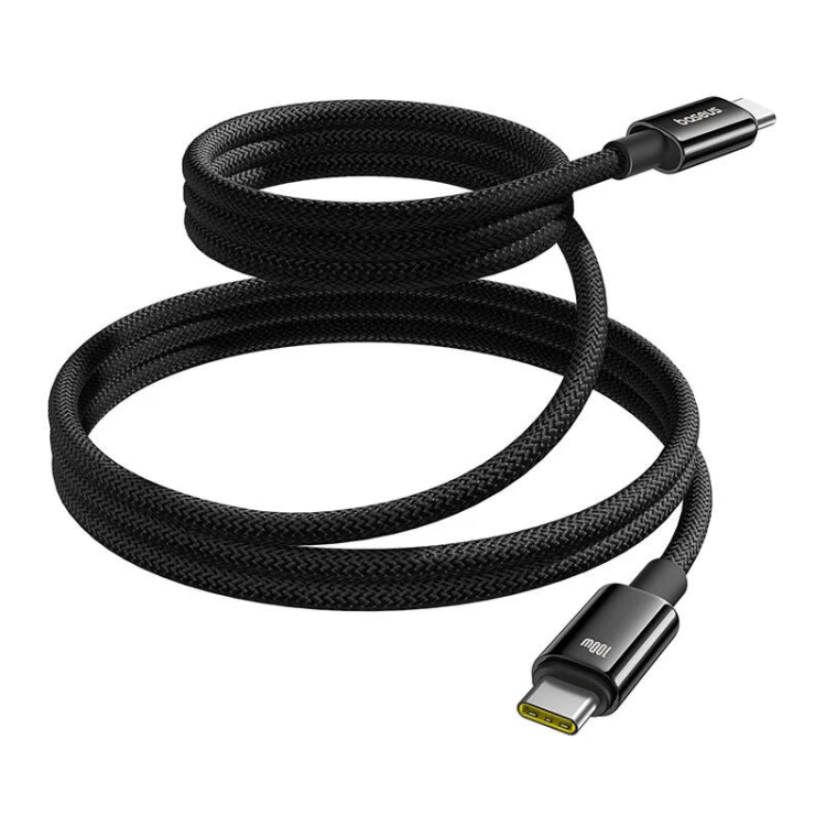 Kabel BASEUS Tungsten Gold USB-C-USB-C 1m (czarny)