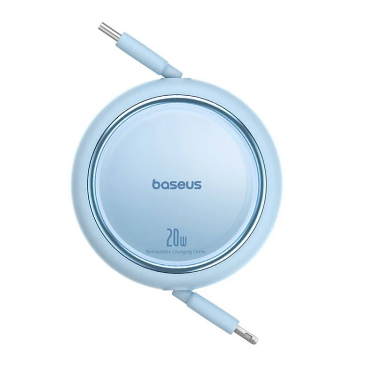 Kabel BASEUS Free2Pull USB-C-Lightning 1m 20W (niebieski)