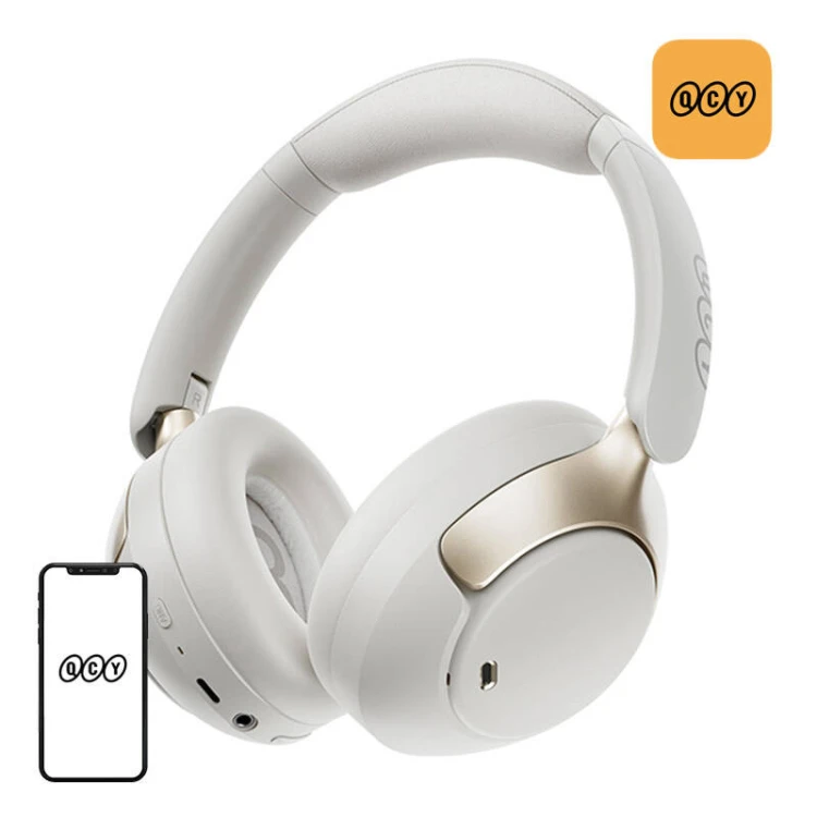 Słuchawki nauszne QCY H3 Pro ANC (białe)