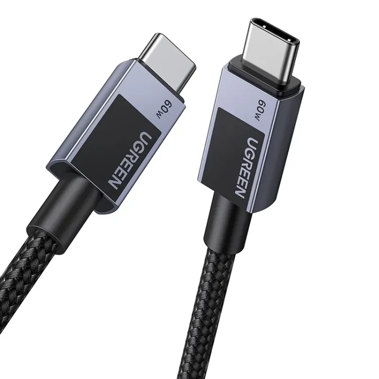 Kabel UGREEN L524 USB-C-USB-C 3m 60W (szary)