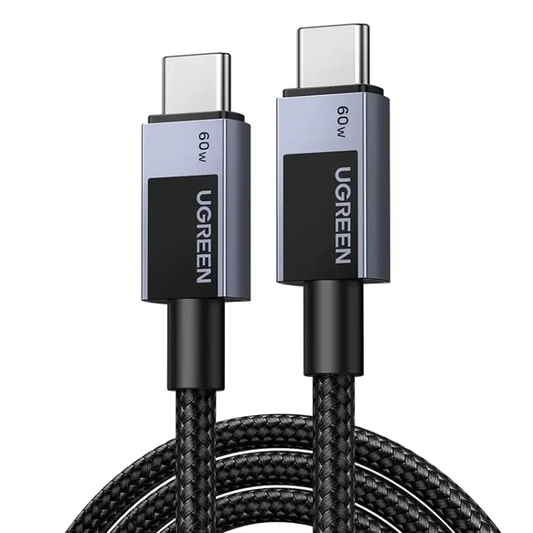 Kabel UGREEN L524 USB-C-USB-C 3m 60W (szary)