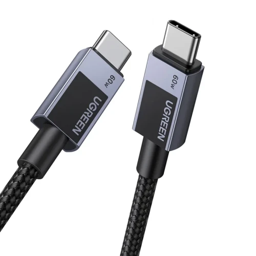Kabel UGREEN L524 USB-C-USB-C 1m 60W (szary)