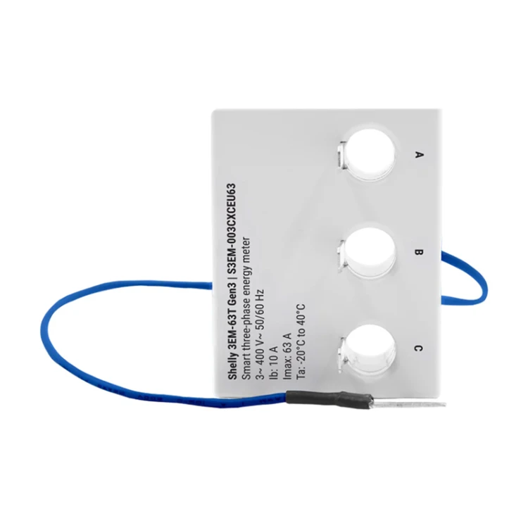 Miernik energii SHELLY 3EM-63T Gen3 Wi-Fi (płaski zacisk)