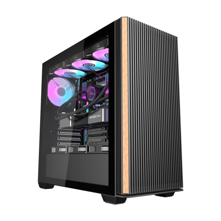 Obudowa komputerowa DARKFLASH DS900WS + 4 wentylatory (czarna)