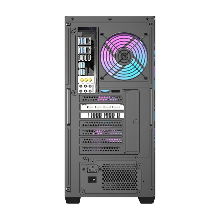 Obudowa komputerowa DARKFLASH DS900WS + 4 wentylatory (czarna)