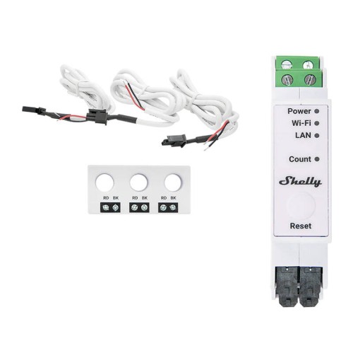 Miernik energii DIN SHELLY Pro 3EM-3CT63 Wi-Fi