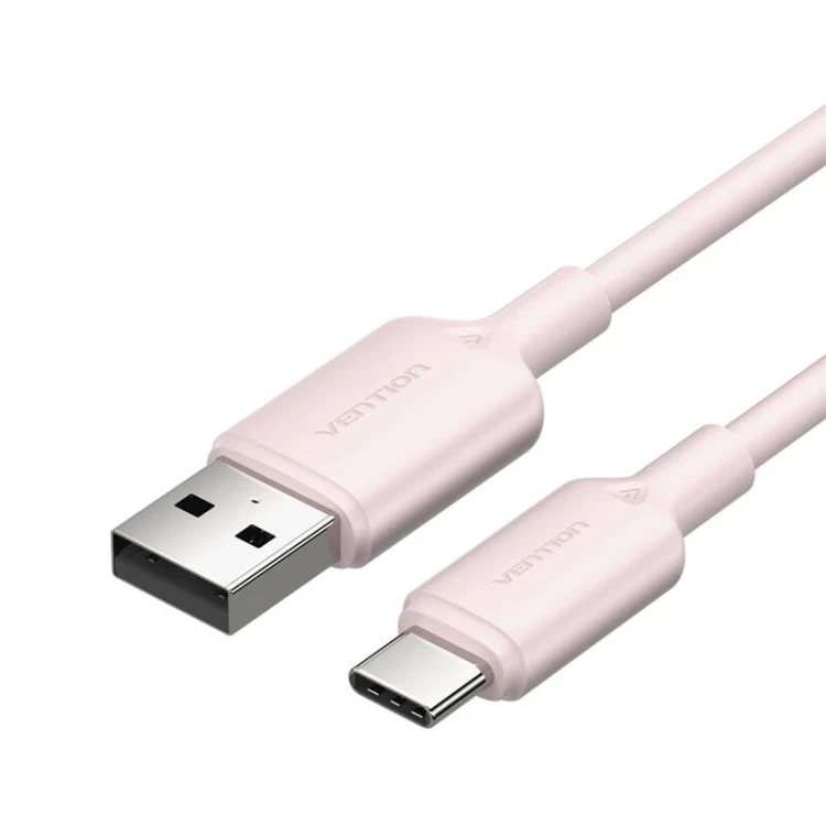 Kabel VENTION CTQPF USB-A-USB-C 1m (różowy)