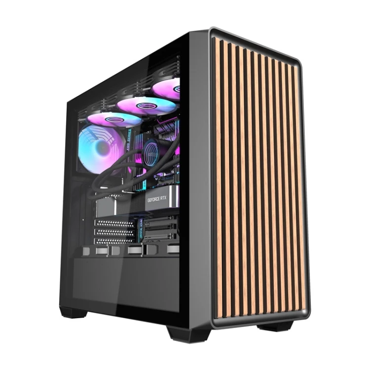 Obudowa komputerowa DARKFLASH DS900WD + 4 wentylatory (czarna)