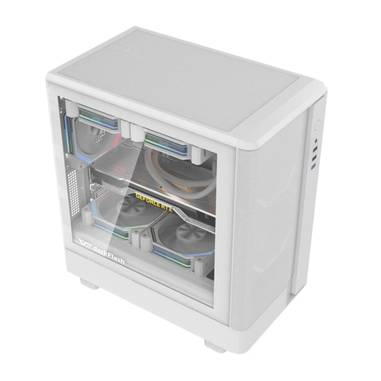 Obudowa komputerowa DARKFLASH DB330M Mesh (biała)