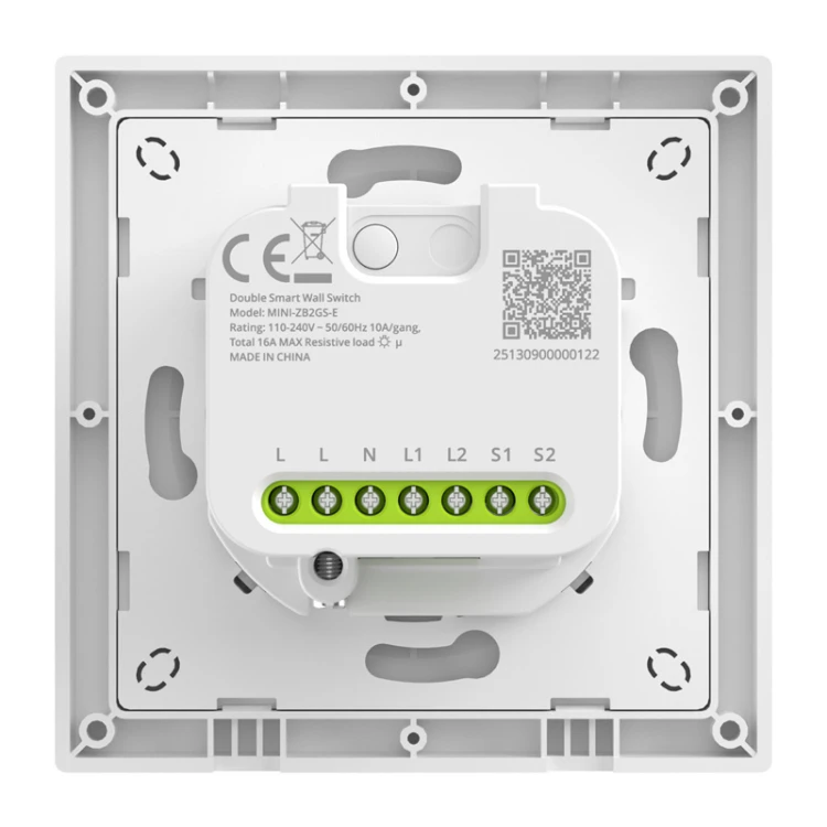 Przełącznik ścienny SONOFF MINI-ZB2GS-E ZigBee 2-kanałowy