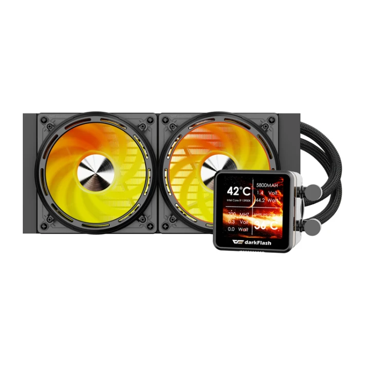 Chłodzenie wodne DARKFLASH DE240 240mm (czarne)