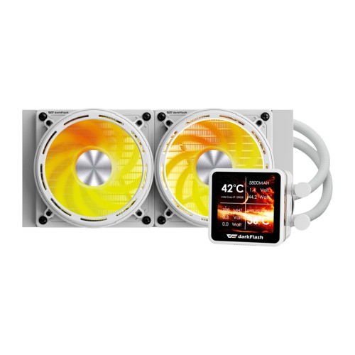 Chłodzenie wodne DARKFLASH DE240 120mm (białe)