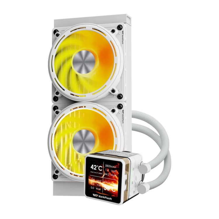 Chłodzenie wodne DARKFLASH DE240 120mm (białe)
