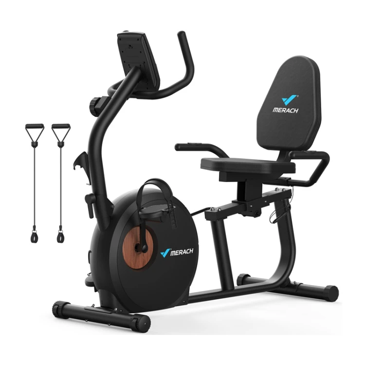 Rower treningowy poziomy MERACH MR-S23B1-EU (czarny)