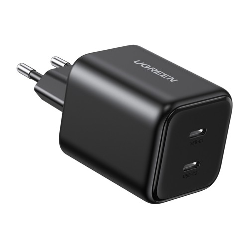 Ładowarka sieciowa UGREEN X526 45W GaN 2xUSB-C (czarna)