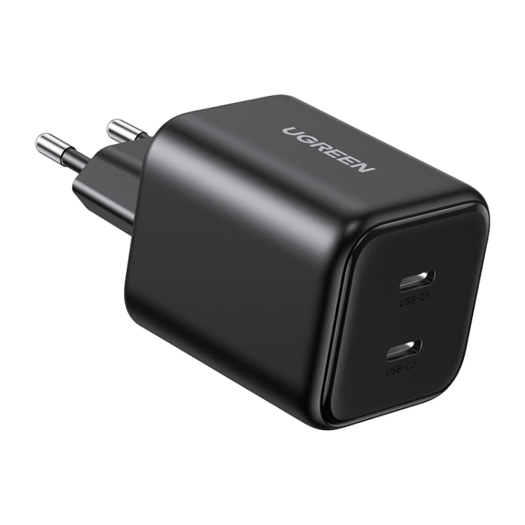 Ładowarka sieciowa UGREEN X526 45W GaN 2xUSB-C (czarna)
