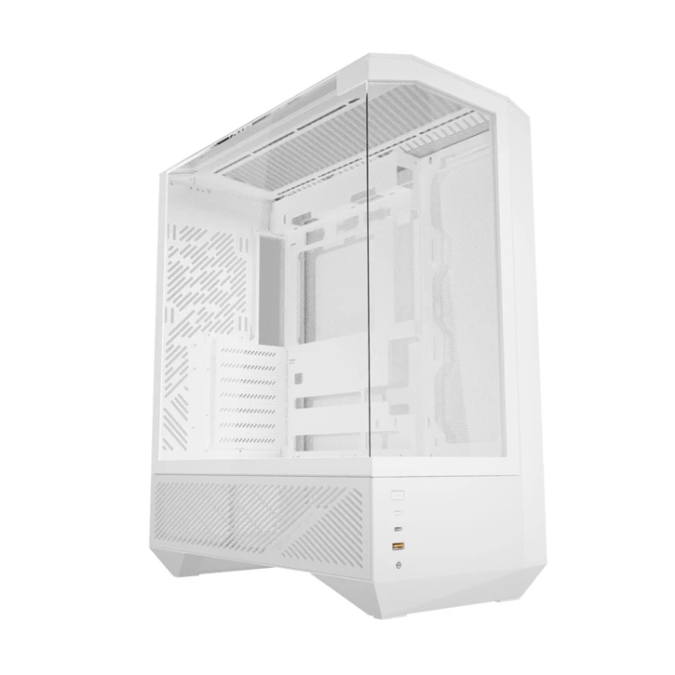 Obudowa komputerowa DARKFLASH DY460 + 4 wentylatory ARGB (biała)